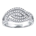 925 Sterling Silver Womens Cubic-Zirconia Marquise Head Fashion Ring Size 9