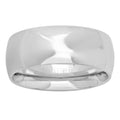 Stainless Steel Unisex Dome Plain Wedding Anniversary 8mm Size-9 Comfort-fit Fashion Band Ring