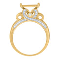 925 Sterling Silver Yellow-Tone Mens Cubic-Zirconia Square Head Fashion Ring Size 7