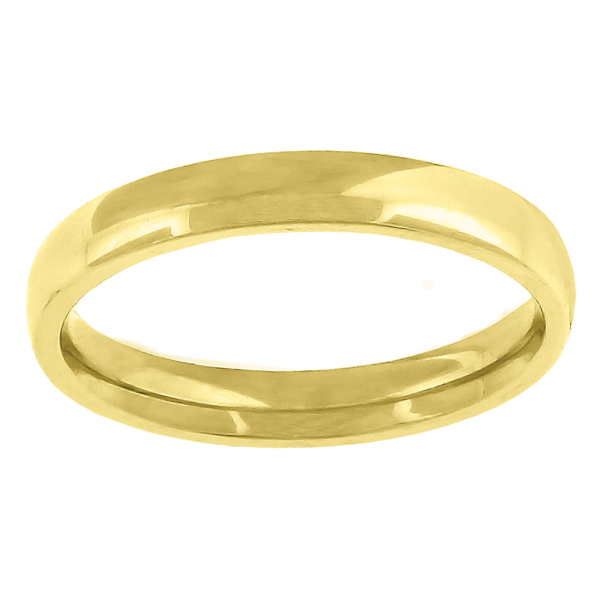 14K Gold Wedding Band Comfort-Fit 3mm-5