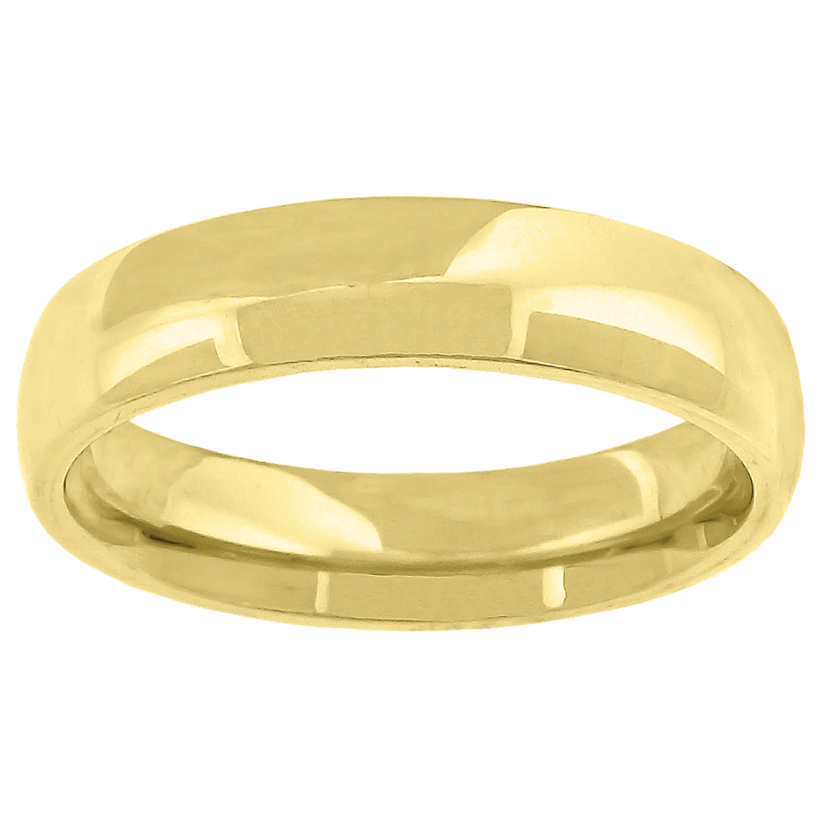 14K Gold Wedding Band Comfort-Fit 5mm-11
