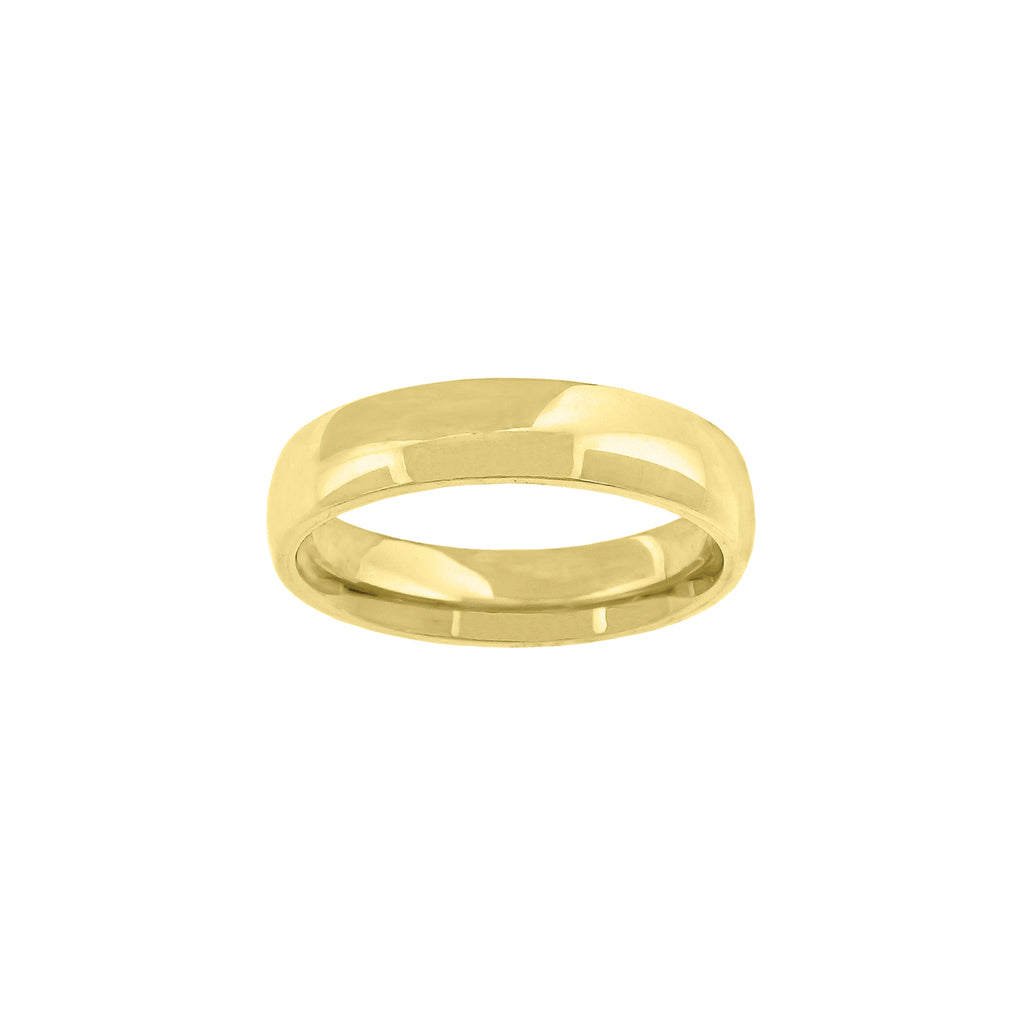 14K Gold Wedding Band Comfort-Fit 5mm-13