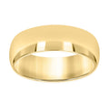 14K Gold Wedding Band Comfort-Fit 6mm-5