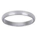 14K White Gold Wedding Band Comfort-Fit 3mm-10
