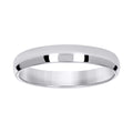 14K White Gold Wedding Band Comfort-Fit 4mm-12