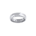 14K White Gold Wedding Band Comfort-Fit 5mm-14