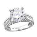 925 Sterling Silver Womens Cubic Zirconia Engagement Ring Size 6