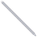 925 Sterling Silver Women Micropave Cubic Zirconia Link Bracelet