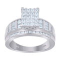 925 Sterling Silver Womens Cubic Zirconia Cinderella Ring Size 6