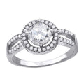 925 Sterling Silver Womens Cubic Zirconia Fancy Ring