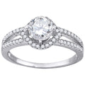925 Sterling Silver Womens Cubic Zirconia Fashion Ring