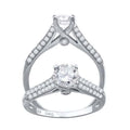 925 Sterling Silver Cubic Zirconia Size-7 Womens Anniversary Promise Wedding Band Engagement Ring