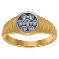 10K Two-Tone Gold Cubic Zirconia Baby Ring
