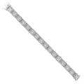 925 Sterling Silver Unisex Micropave Cubic Zirconia Link Bracelet