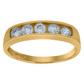 10K Yellow Gold Childs Cubic Zirconia CZ Baby Band Ring