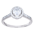 925 Sterling Silver Womens Cubic-Zirconia Fashion Bridal Ring Size 6
