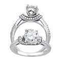 925 Sterling Silver Womens Cubic Zirconia Engagement Ring