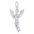 925 Sterling Silver Mens Religious Praying Angel Charm Pendant