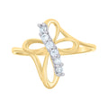 14K Gold Cubic Zirconia Ring