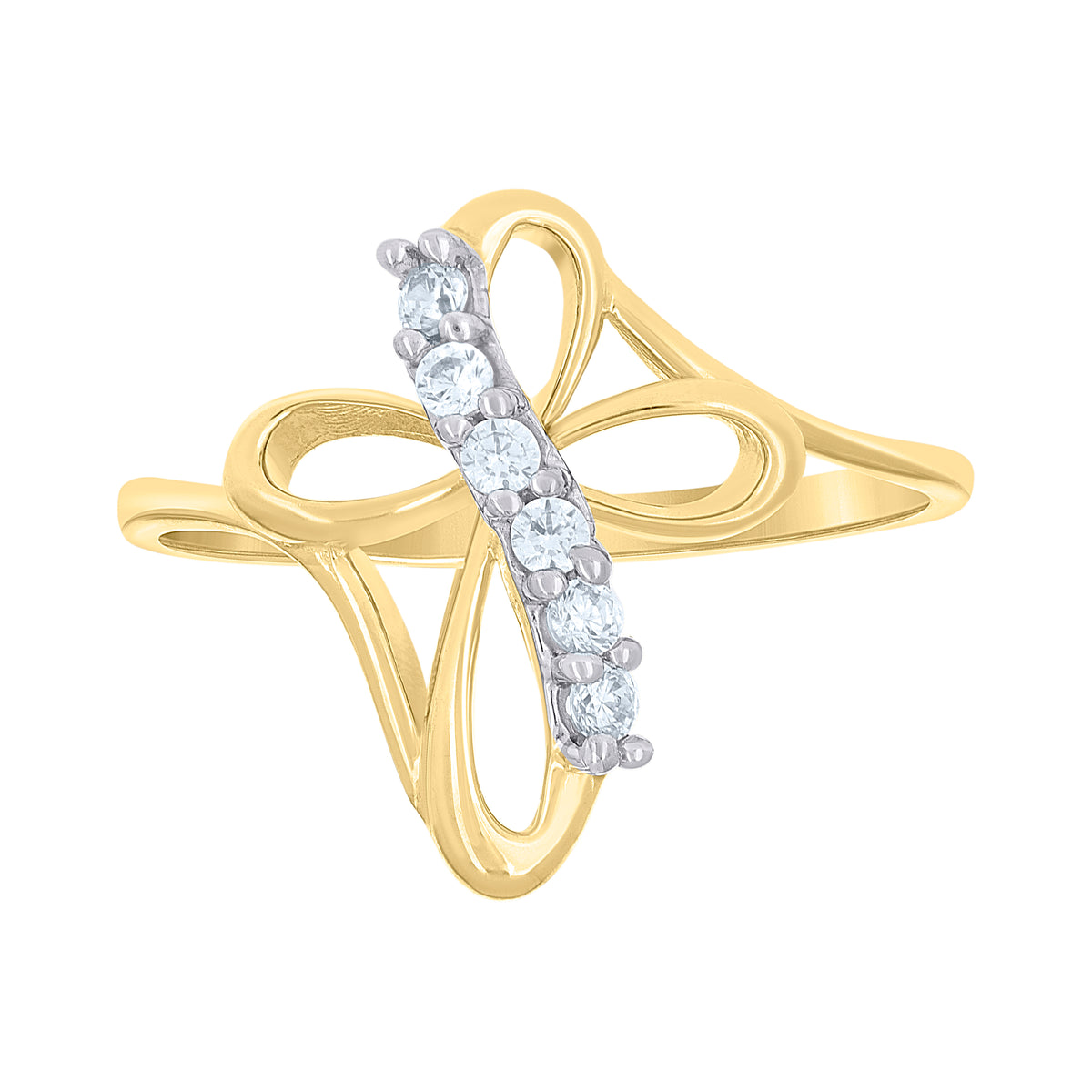 14K Gold Cubic Zirconia Ring