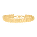 10K Two-Tone Gold Womens Mesh Link Bracelet Size 7 Inches