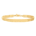10K Yellow Gold Womens Link Bracelet Size 7 Inches