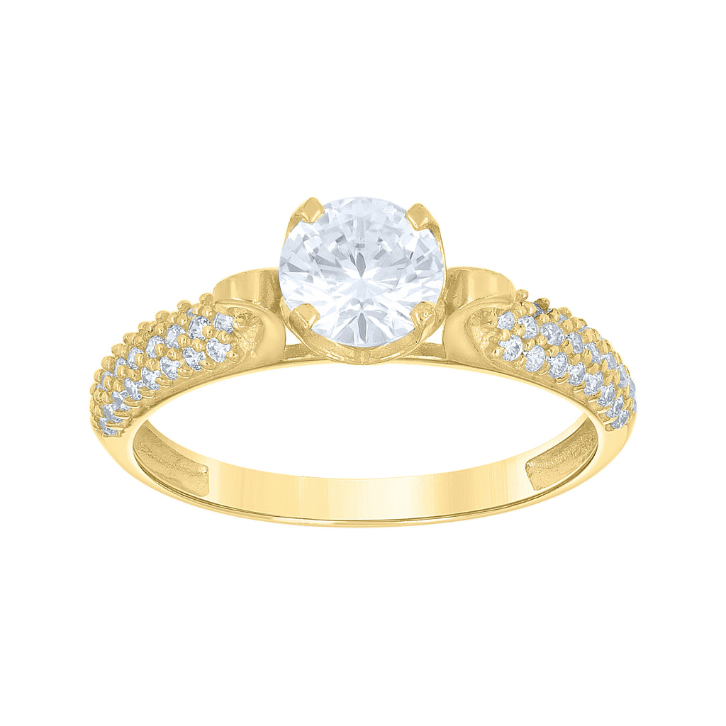 14K Gold Cubic Zirconia Ring