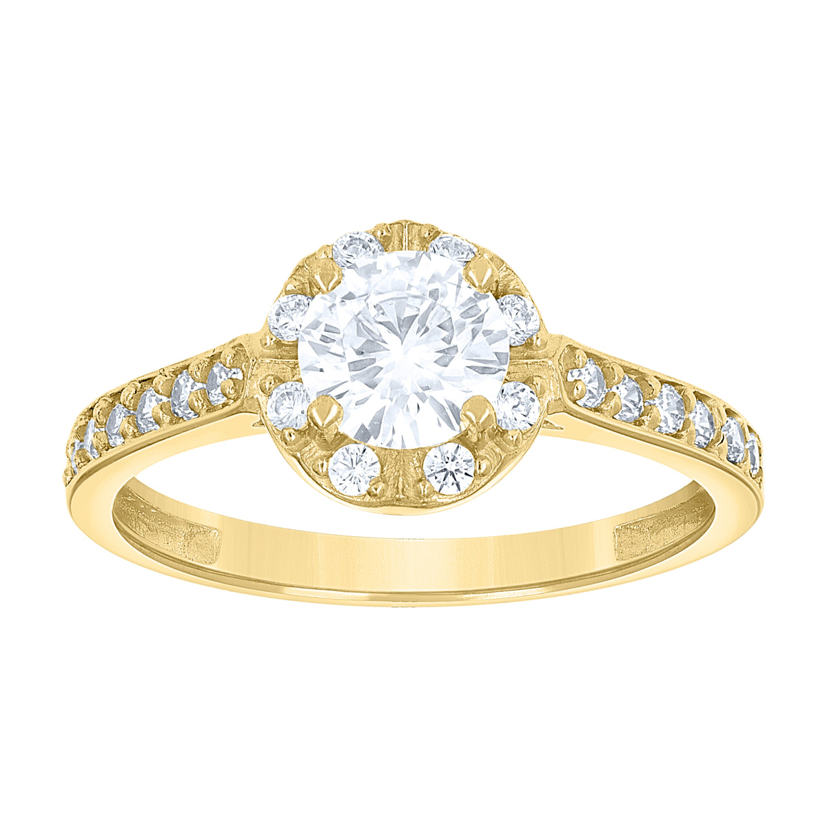 14K Gold Cubic Zirconia Ring