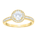 14K Gold Cubic Zirconia Ring