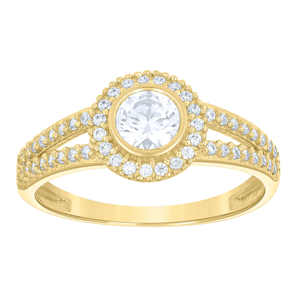 14K Gold Cubic Zirconia Ring