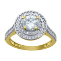 14K Gold Cubic Zirconia Ring