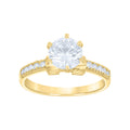 14K Gold Cubic Zirconia Ring