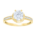 14K Gold Cubic Zirconia Ring