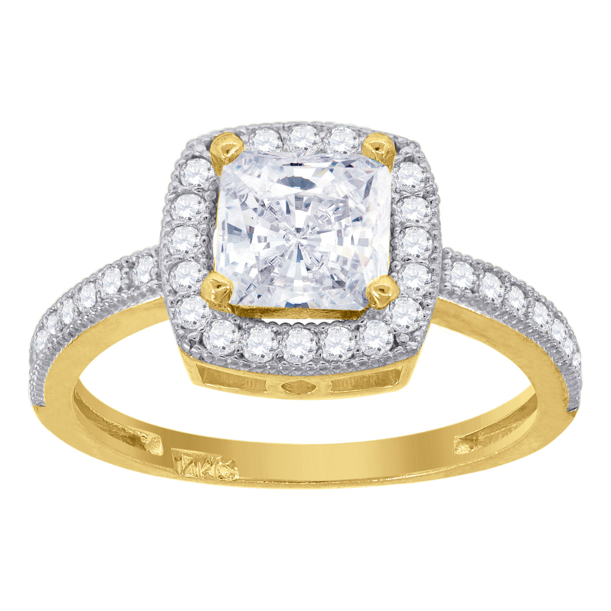 14K Gold Cubic Zirconia Ring