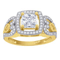 14K Gold Cubic Zirconia Ring