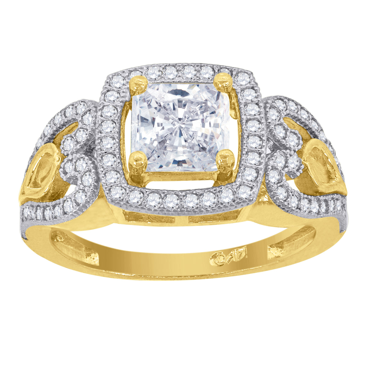 14K Gold Cubic Zirconia Ring
