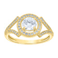 14K Gold Cubic Zirconia Ring