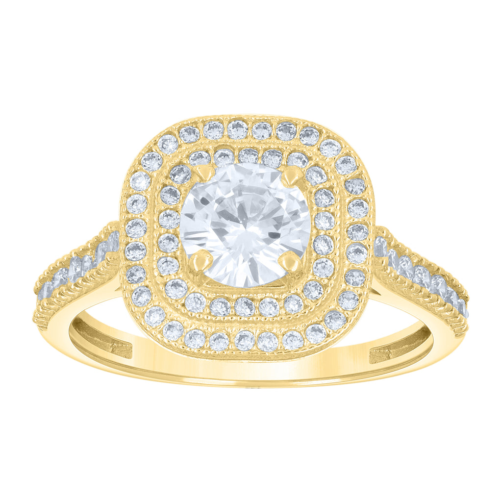 14K Gold Cubic Zirconia Ring