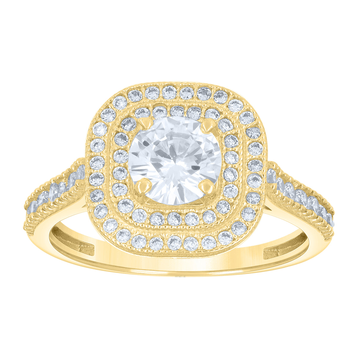 14K Gold Cubic Zirconia Ring