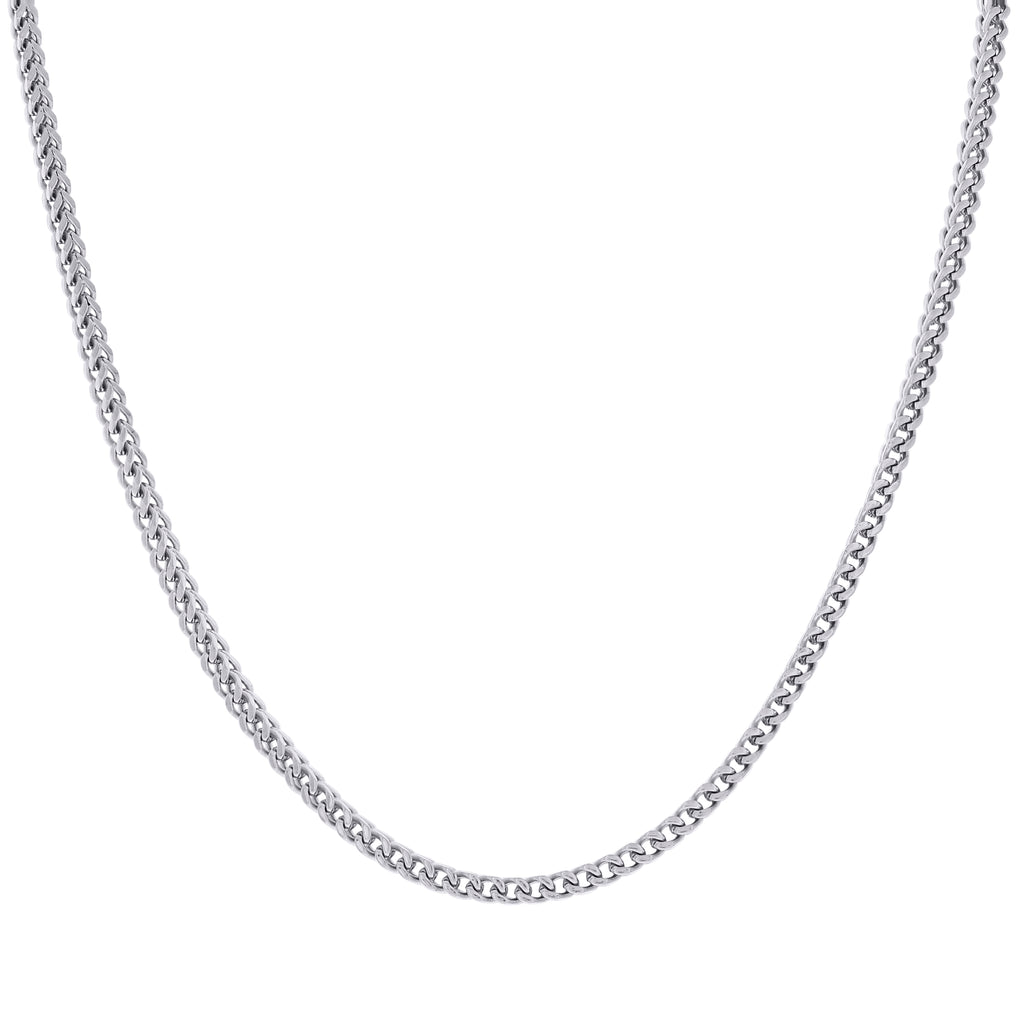 Stainless Steel Unisex 3mm 28 Inches Franco Fashion Chain Necklace