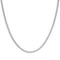 Stainless Steel Unisex 3mm 28 Inches Franco Fashion Chain Necklace