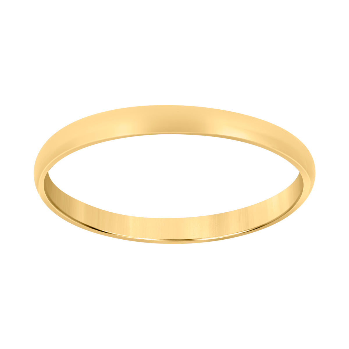 14Kt-Gold 2mm-Sz7 Regular Fit Wedding Band