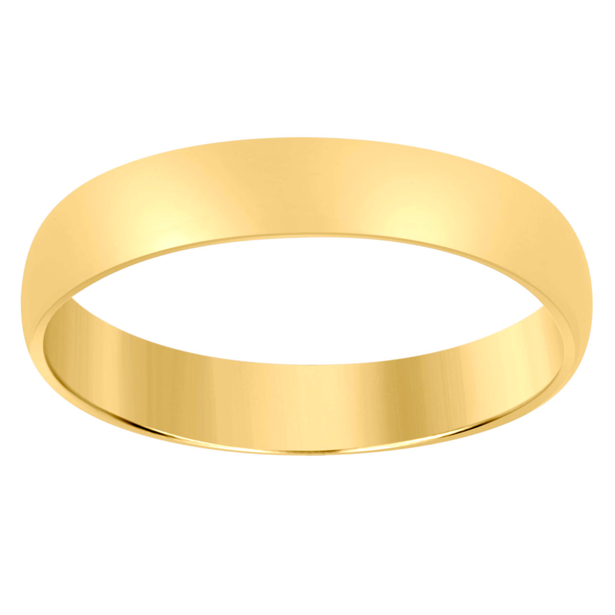 14Kt-Gold 4mm-Sz8 Regular Fit Wedding Band