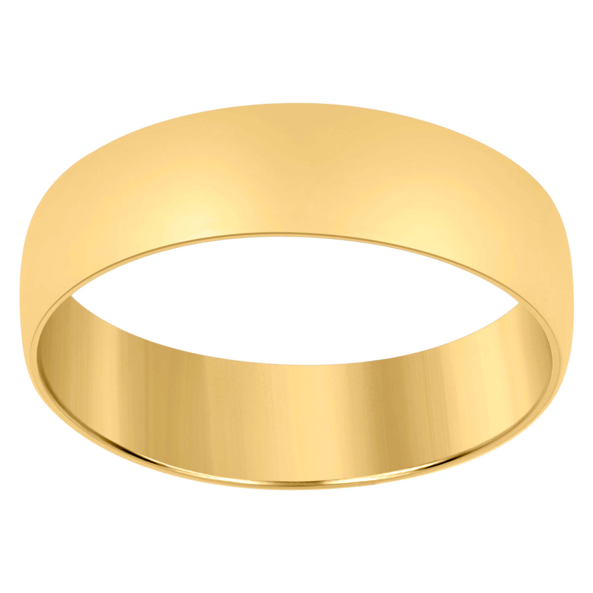 14Kt-Gold 6mm-Sz13 Regular Fit Wedding Band