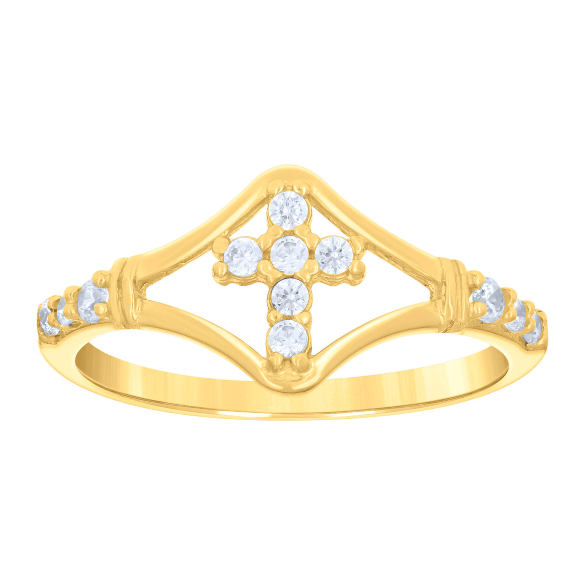 14K Gold Cubic Zirconia Ring