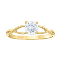 14K Gold Cubic Zirconia Ring