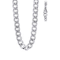 Stainless Steel Unisex 5mm 8,9, 16-40 Inches Cuban Fashion Link Chain Necklace