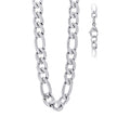 Stainless Steel Unisex 5mm 9, 16-40 Inches Figaro Fashion Link Chain Necklace