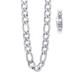 Stainless Steel Unisex 4mm 9, 16-40 Inches Figaro Fashion Link Chain Necklace
