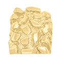 10K Yellow Gold Mens Nugget Ring
